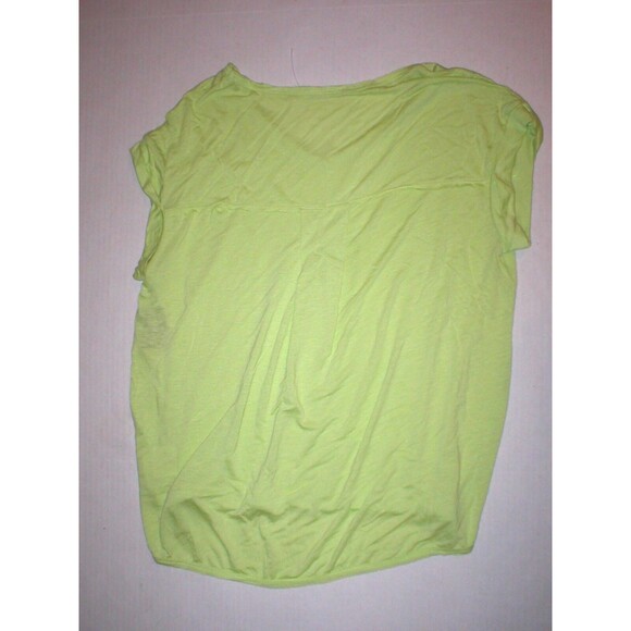 New Womens NWT $78 Tahari Clara Top Lime Sorbet Green Small S Short Sleeve Soft - Picture 6 of 7